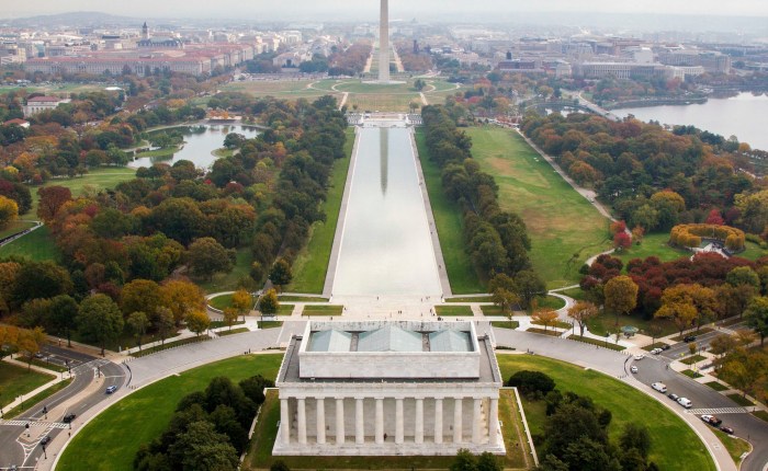 National Mall em Washington DC, onde os museus se reúnem